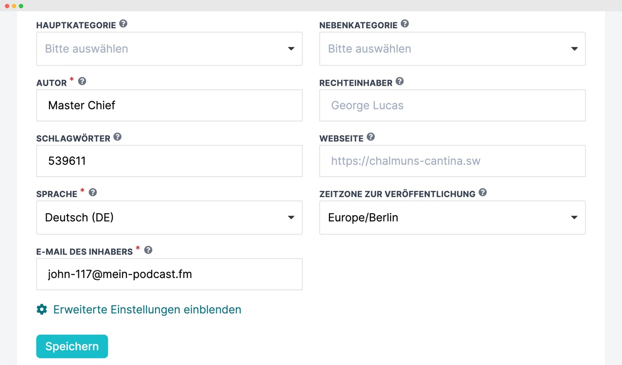 Anchor Podcast Import – Apple Podcast Connect Code einfügen